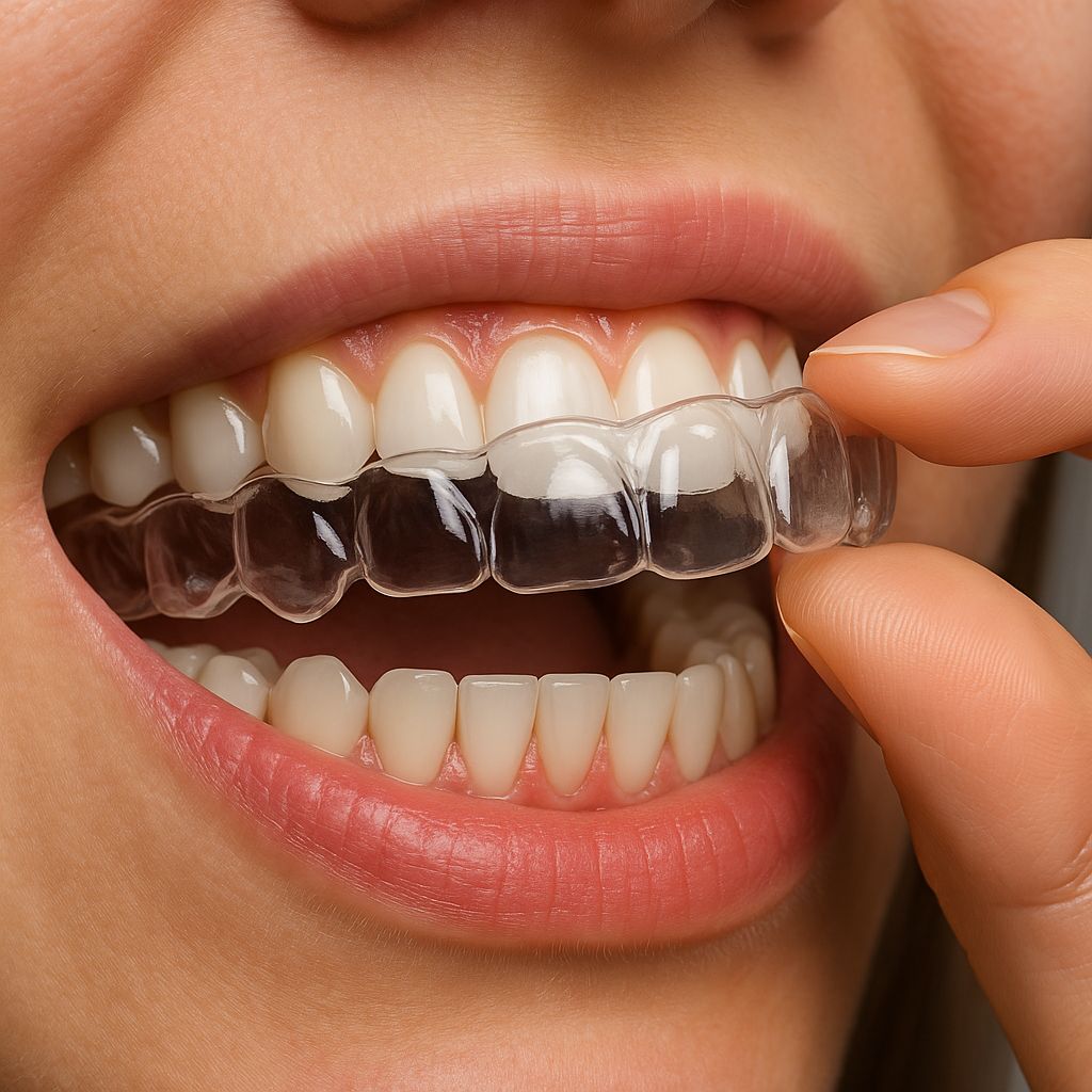 girl wearing clear aligners (4)