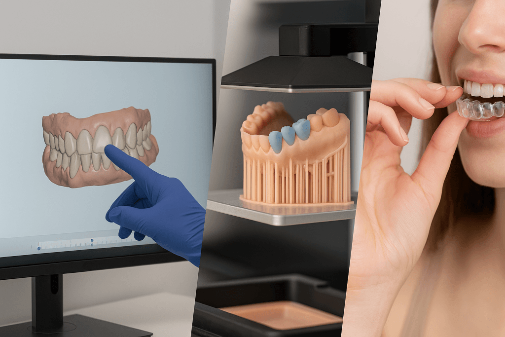 digital treatment plan workflow from scan to smile
