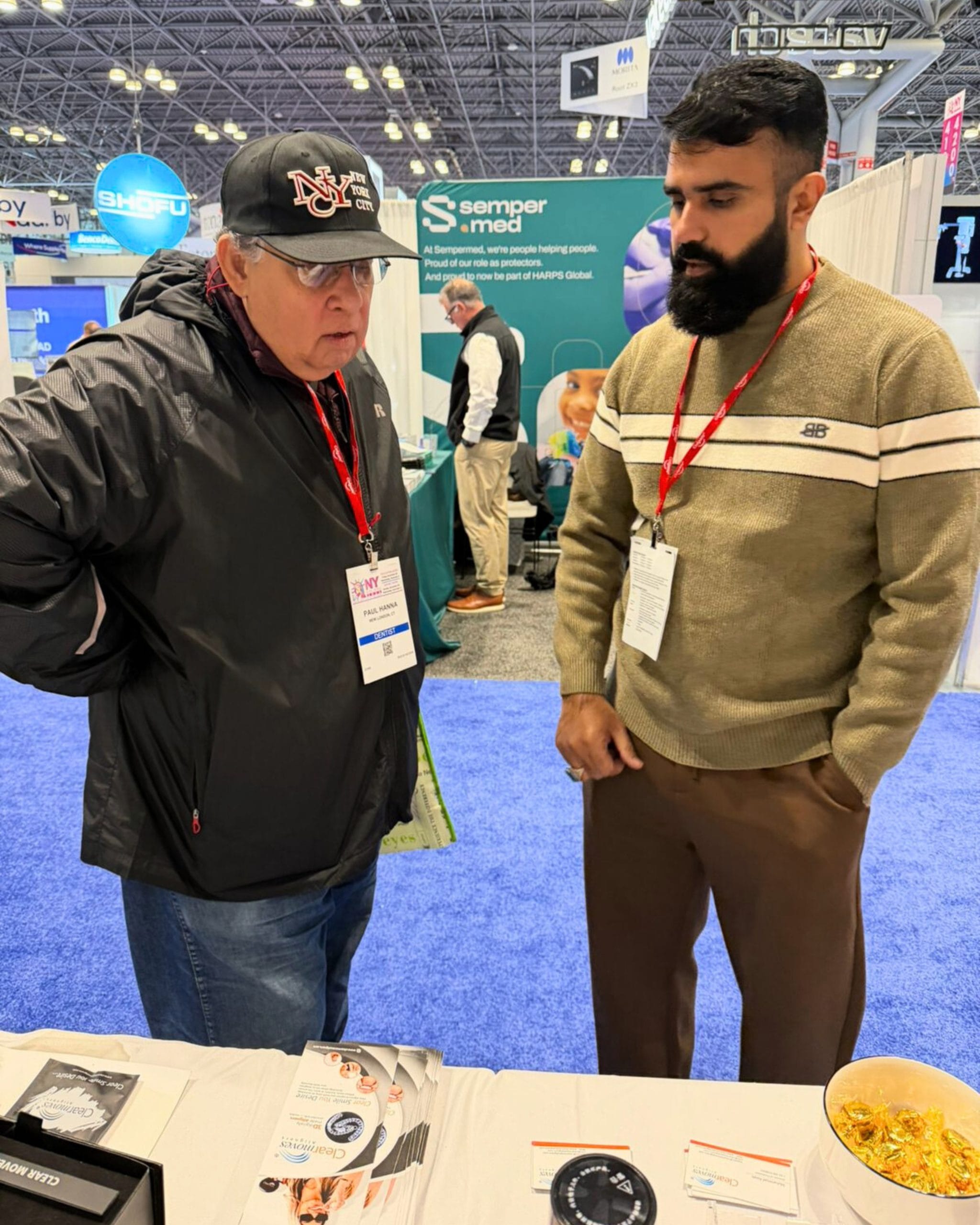 Clear Moves Aligners stand at the New York Dental Meeting